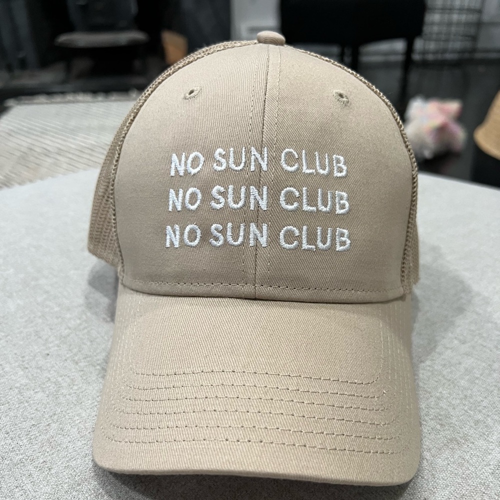 No Sun Club Trucker Hat